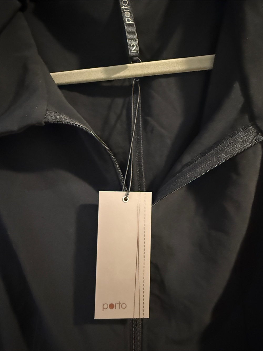 Porto Sz M Viola Vest in Black Architectural Collar Asymmetrical Design | NWT - Picture 3 of 5